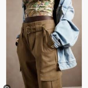 Banana Republic Black Cargo pants -cotton, 14 tall